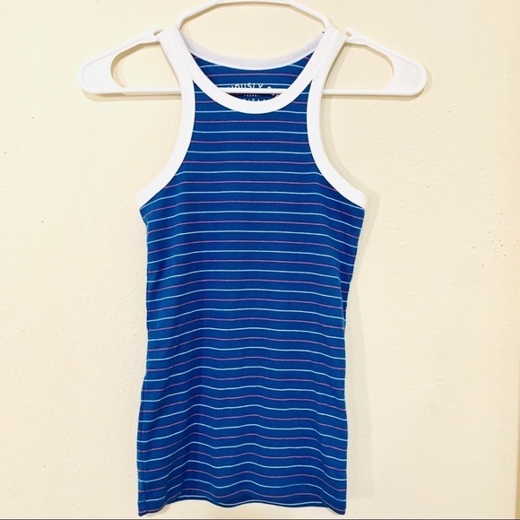 Aeropostale Tops - AEROPOSTALE Seriously Soft Heritage Blue Stripe Tank womens size S
